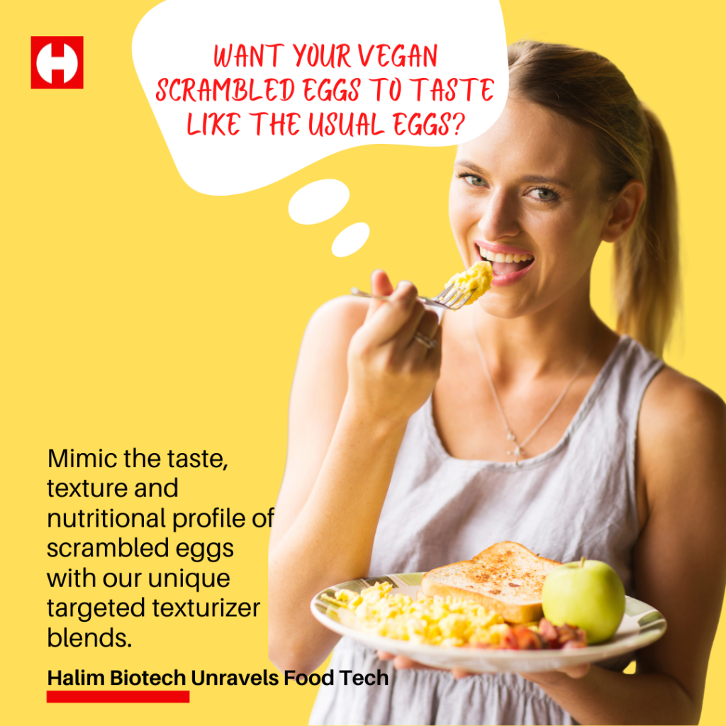 Make your vegan eggs taste like traditional eggs with our texturizer blends